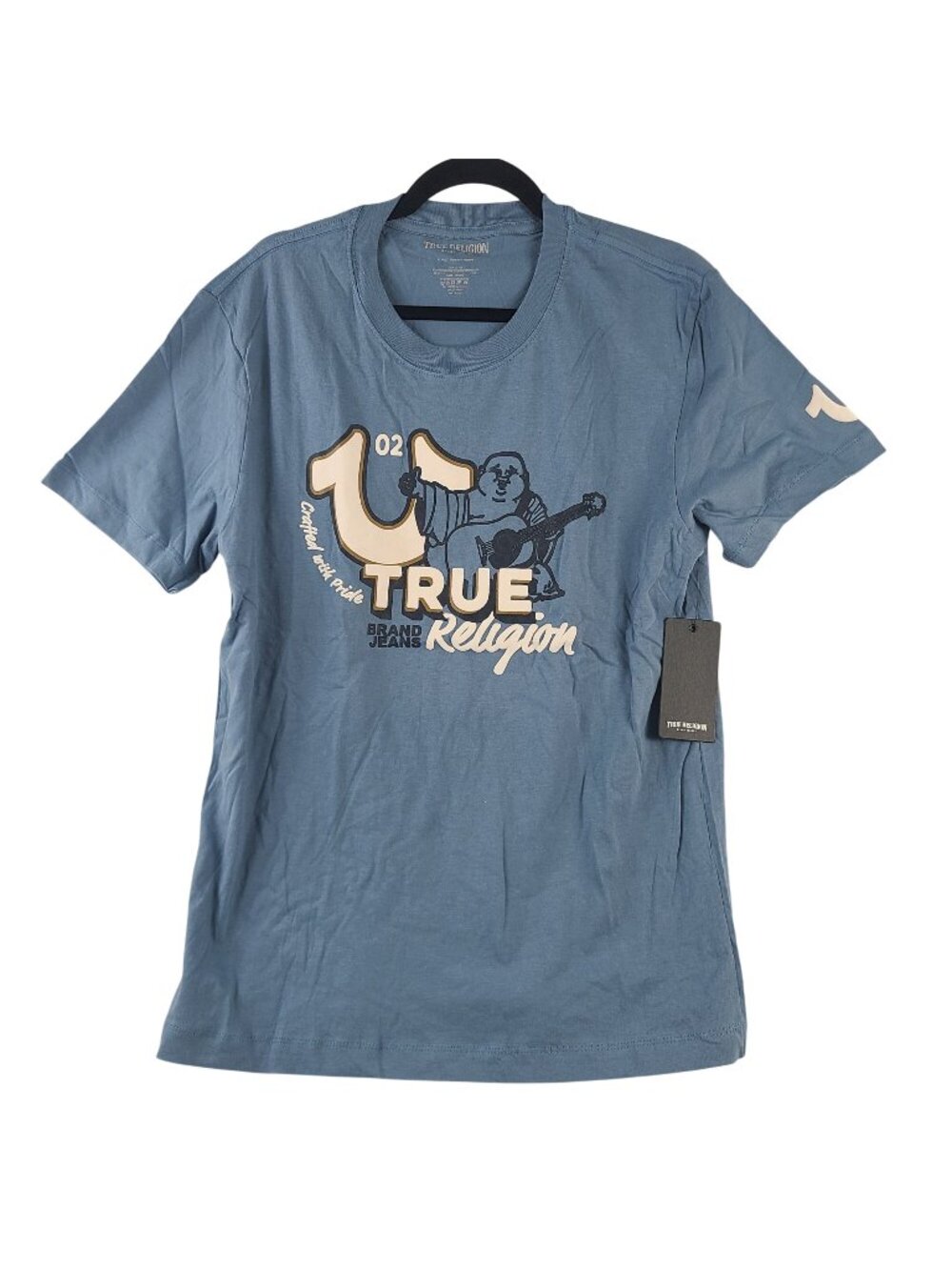 NEW True Religion Men's Coronet Blue Big HS Buddha Graphic Tee Sz XL